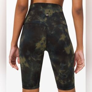 Lululemon Align Super HighRise Short Diamond Dye 10" Bronze Green Women’s Size 4